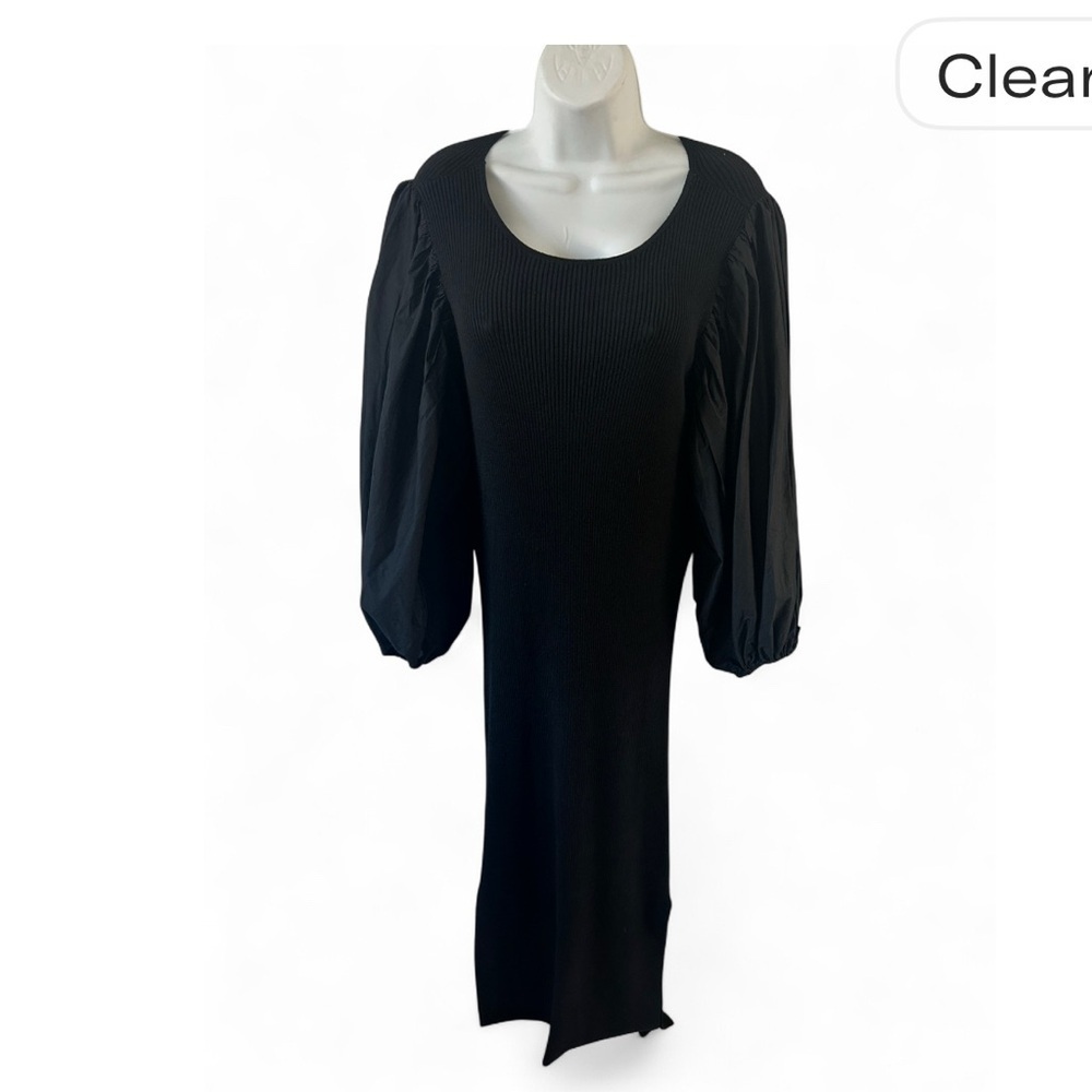 NWT‎ Gibson Latimer Black Long Sleeve Dress